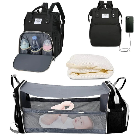 Portable Crib Nappy Backpack Bag